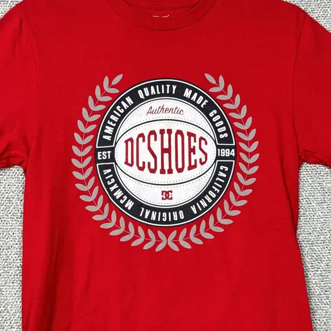DC 프린팅 레드 반팔티 S 상품이미지3