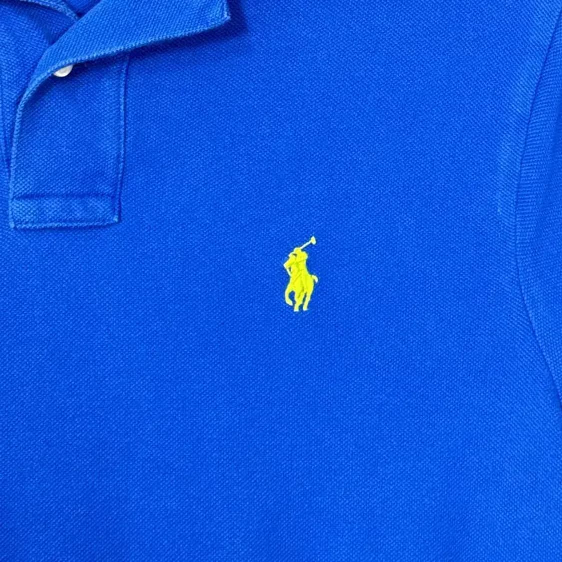 폴로 커스텀핏 남성 반팔 카라티 M 상품이미지3