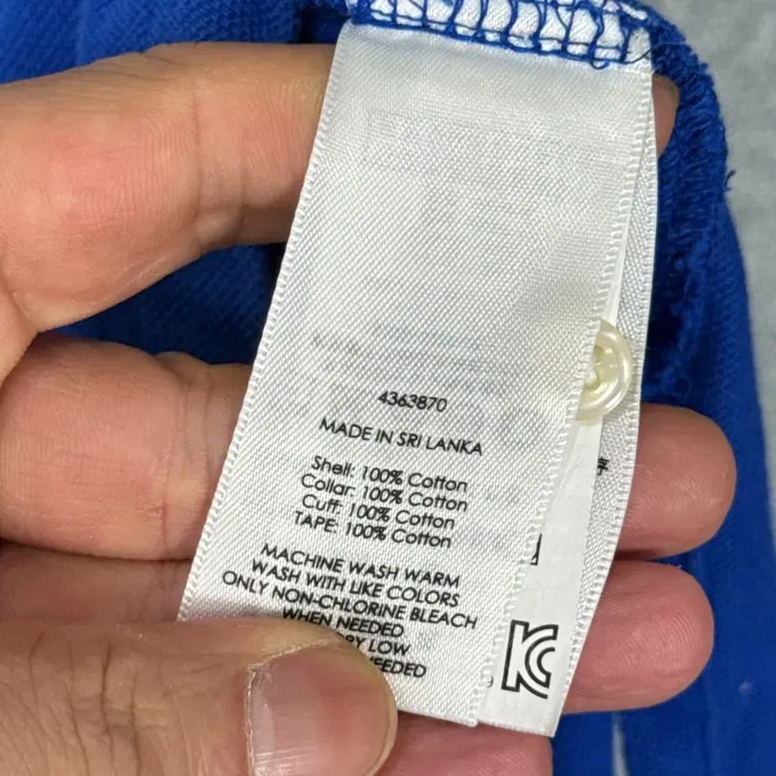 폴로 커스텀핏 남성 반팔 카라티 M 상품이미지5