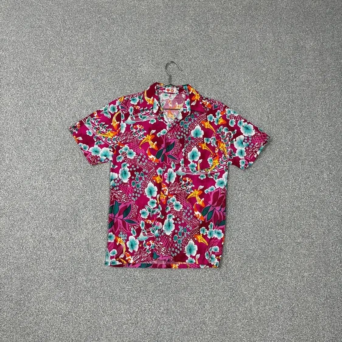 플라워패턴 하와이안 셔츠 S 상품이미지1