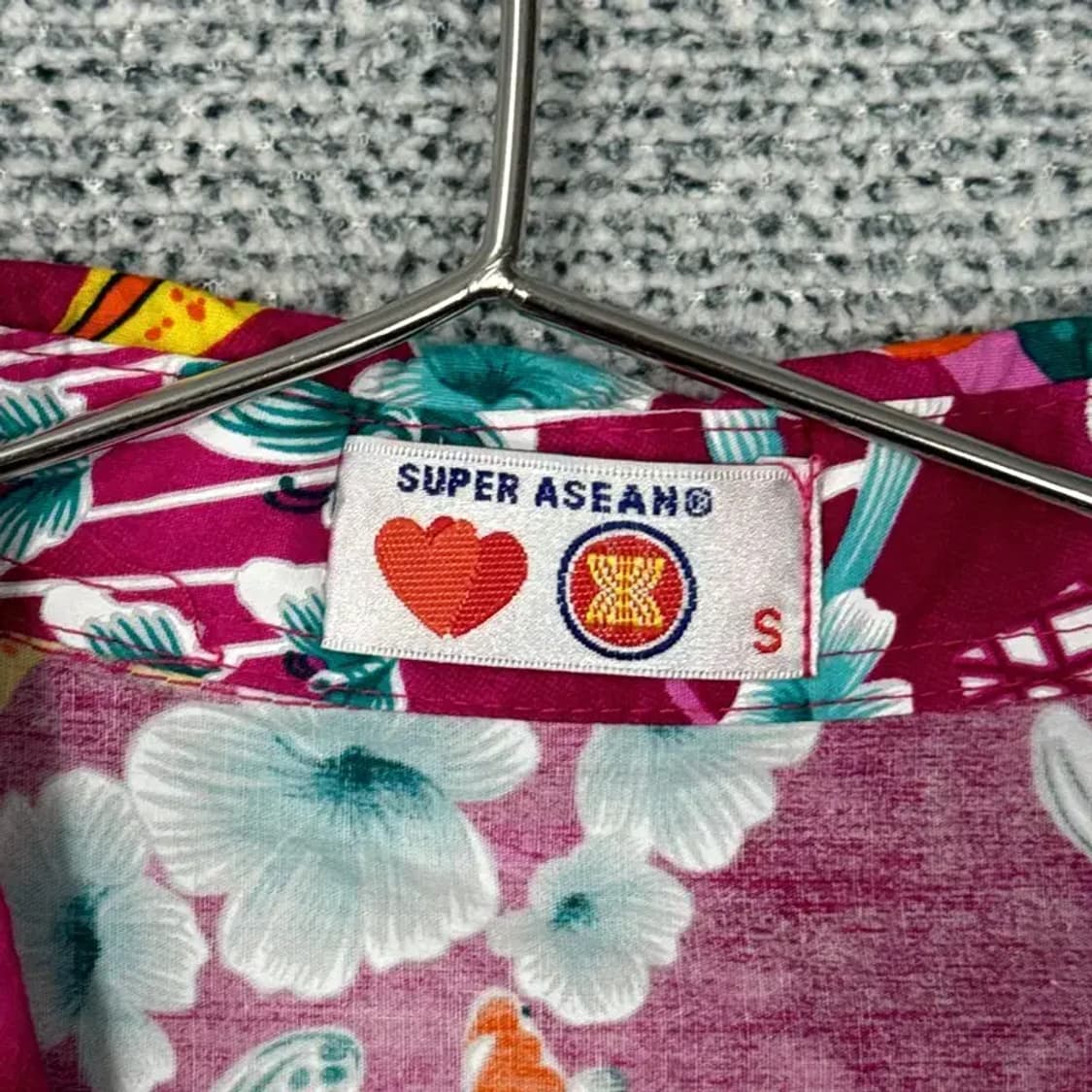 플라워패턴 하와이안 셔츠 S 상품이미지3