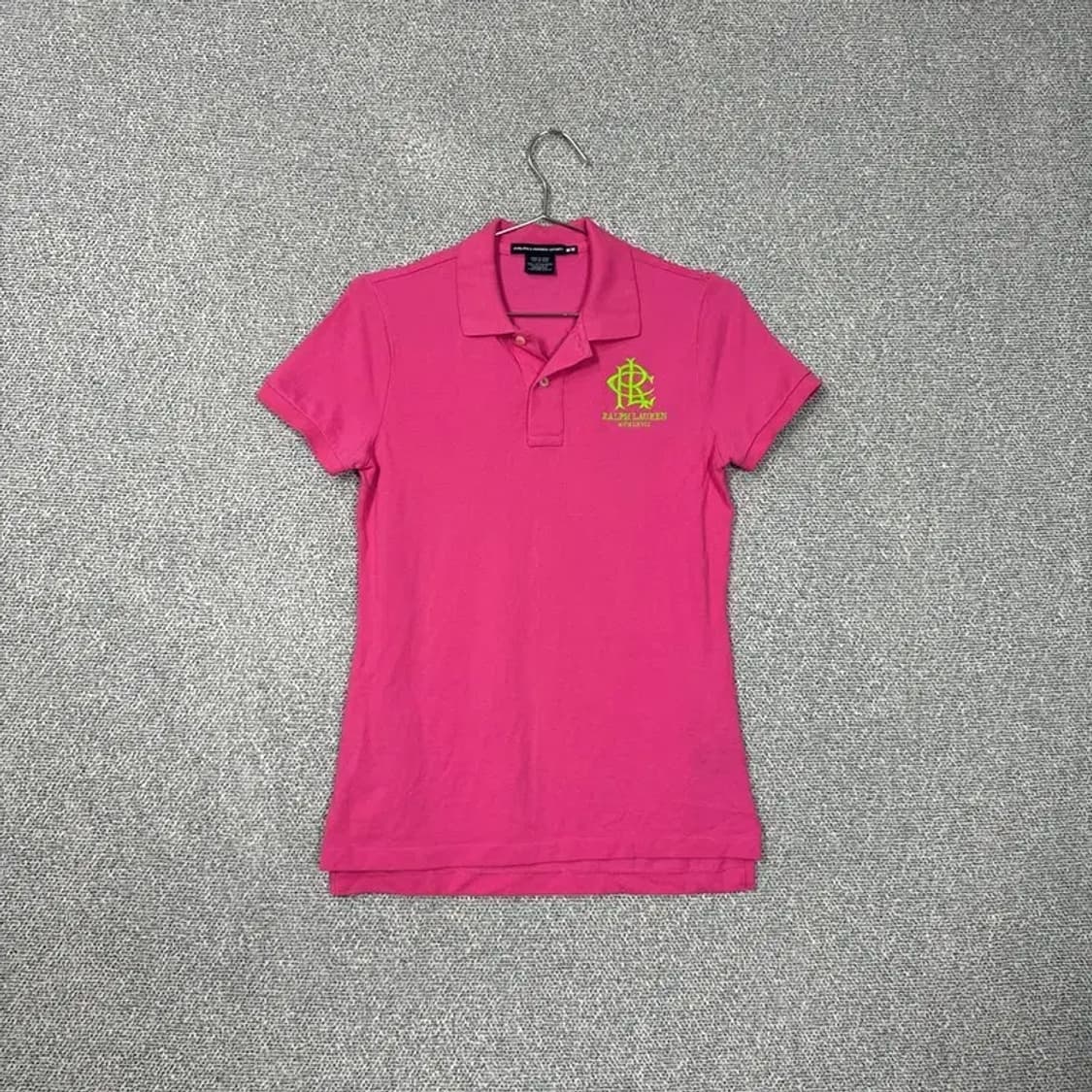 랄프로렌 자수 핑크 반팔 카라티 M 상품이미지1