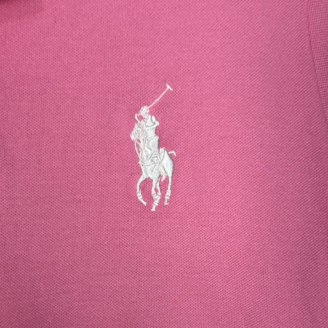 랄프로렌 골프 여성 핑크 반팔 카라티 XL 상품이미지3