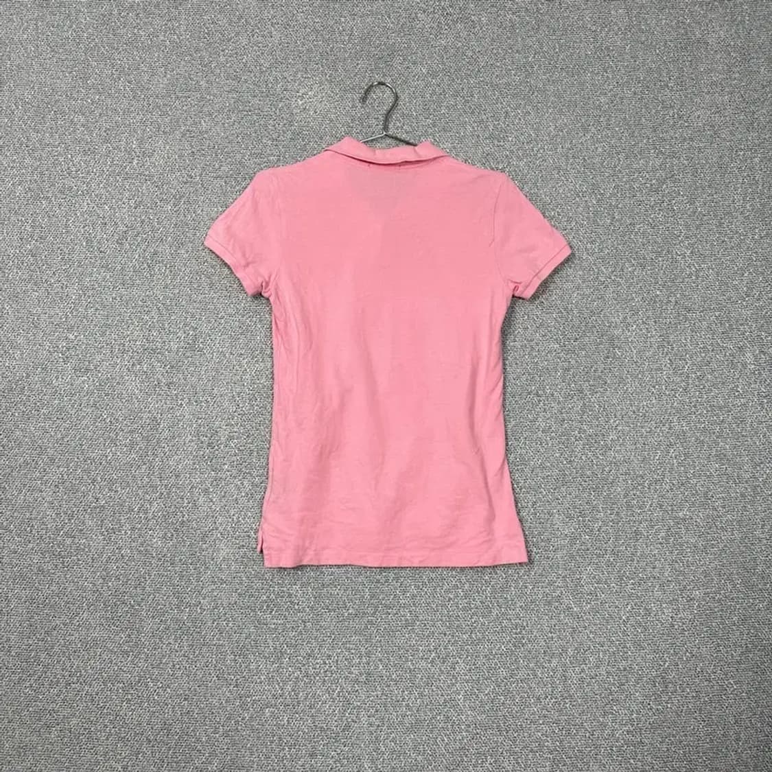 폴로 스키니핏 핑크 반팔 카라티 M 상품이미지2