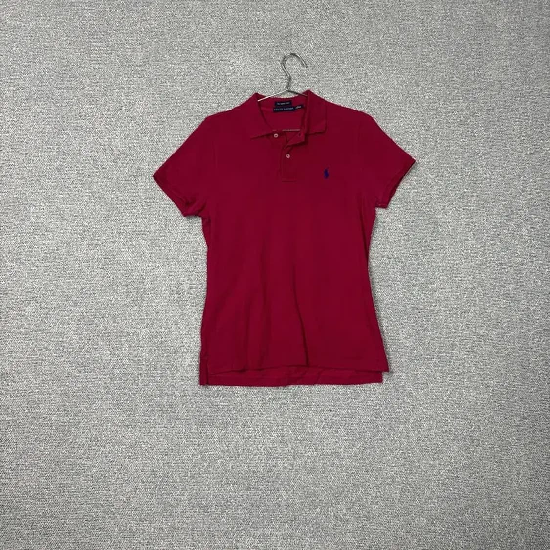 폴로 여성 스키니핏 반팔 카라티 L 상품이미지1