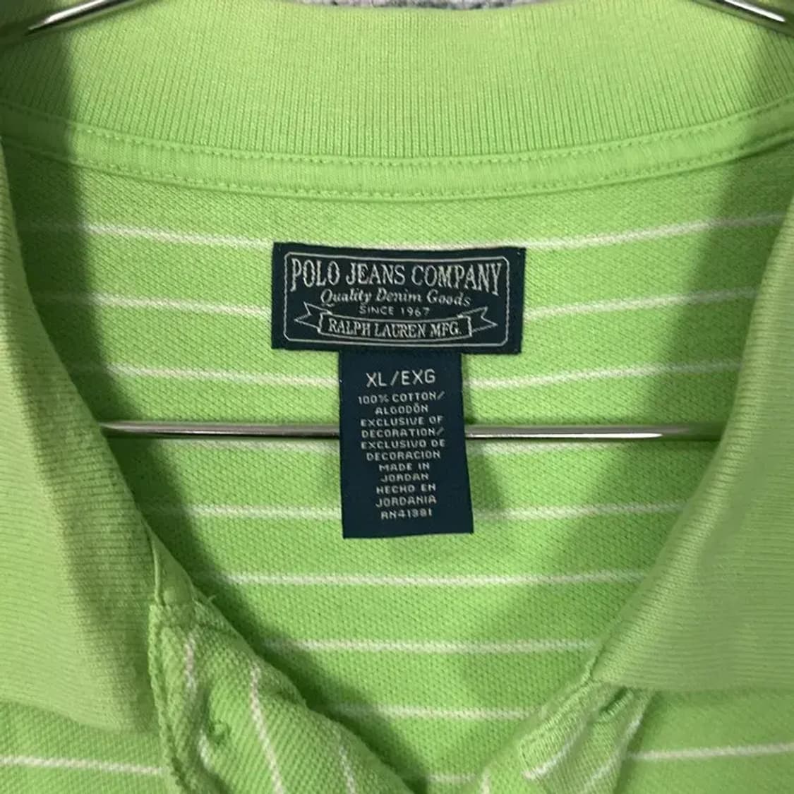 폴로 성조기 로고 반팔 카라티 XL 상품이미지4