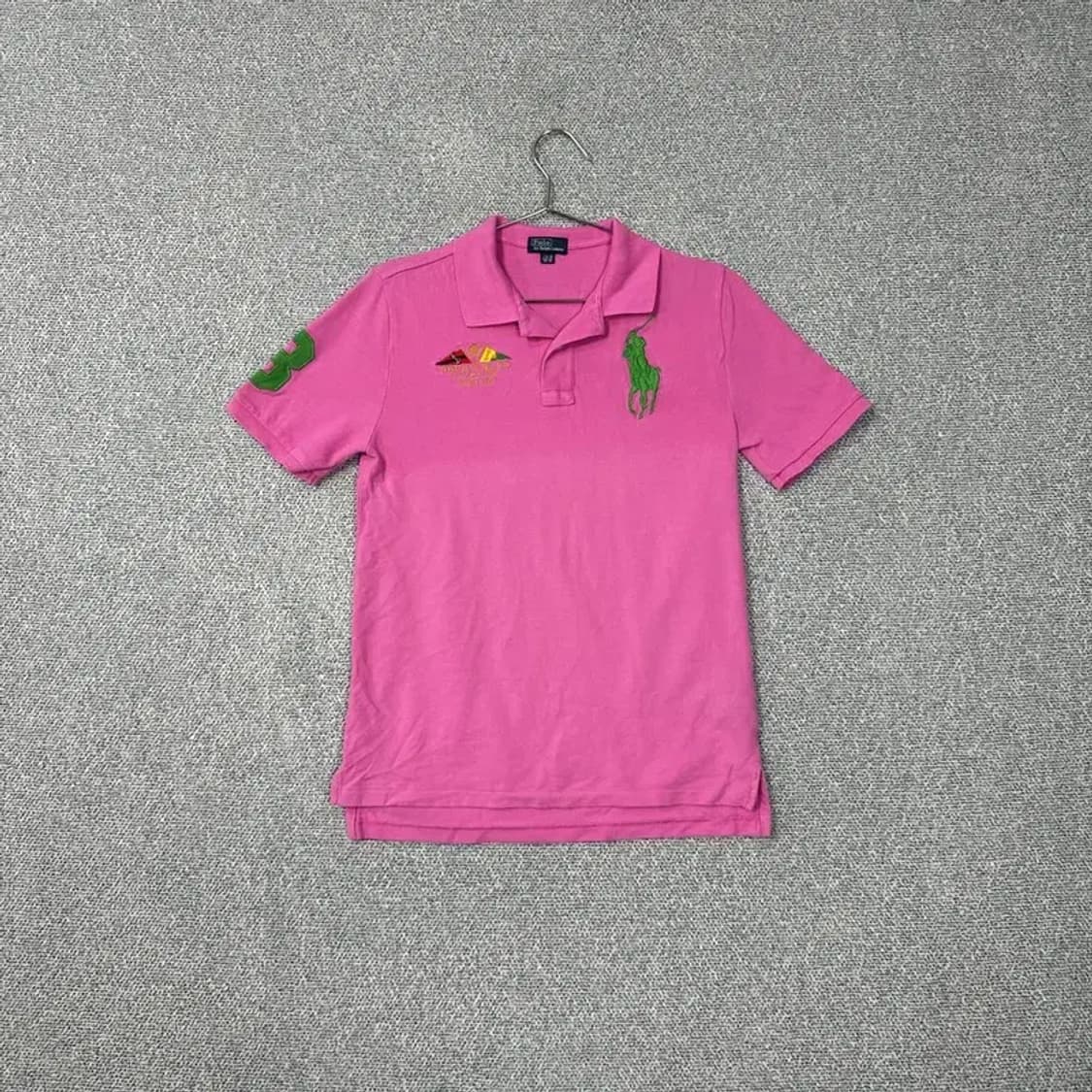 폴로 야차클럽 핑크 반팔 카라티 상품이미지1