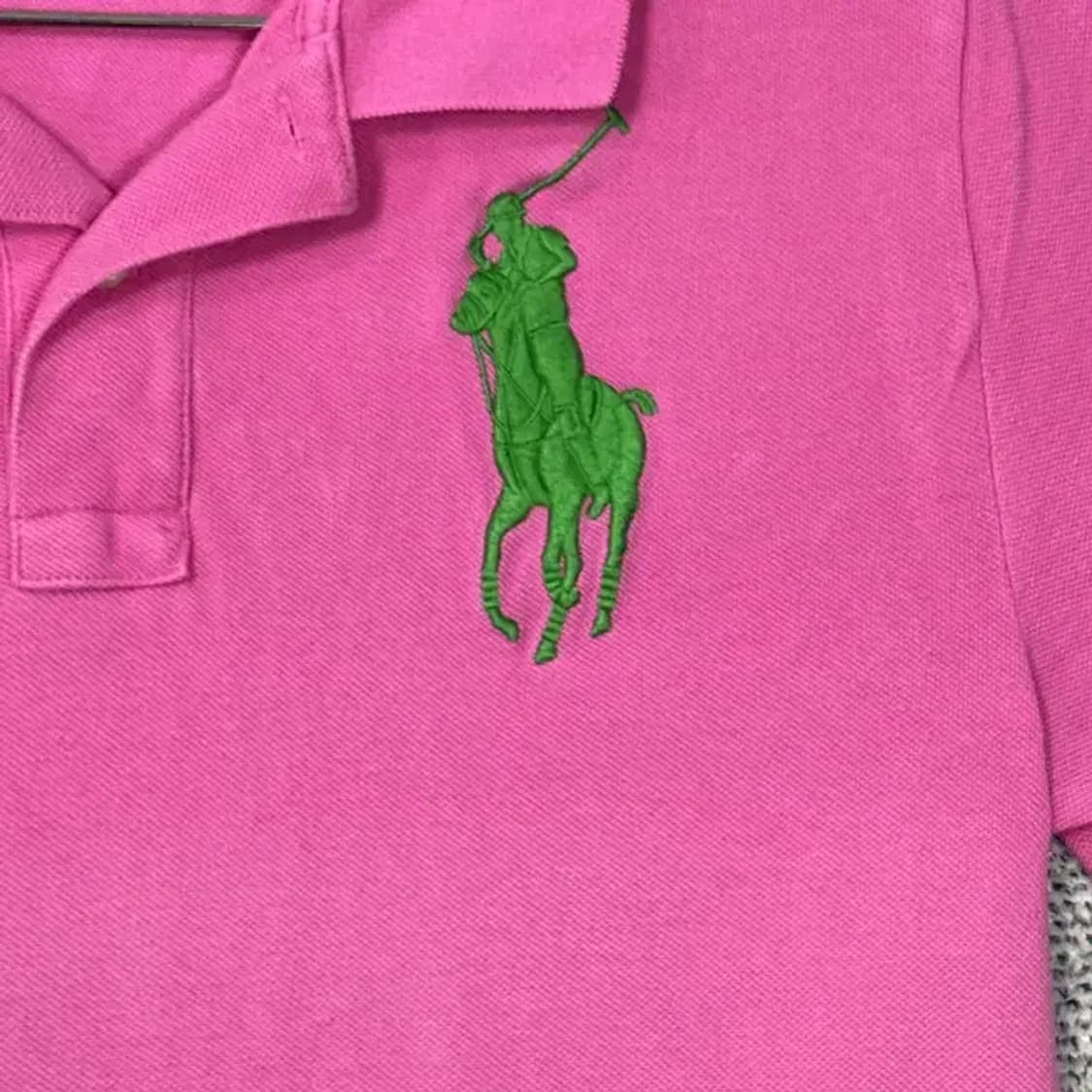 폴로 야차클럽 핑크 반팔 카라티 상품이미지3
