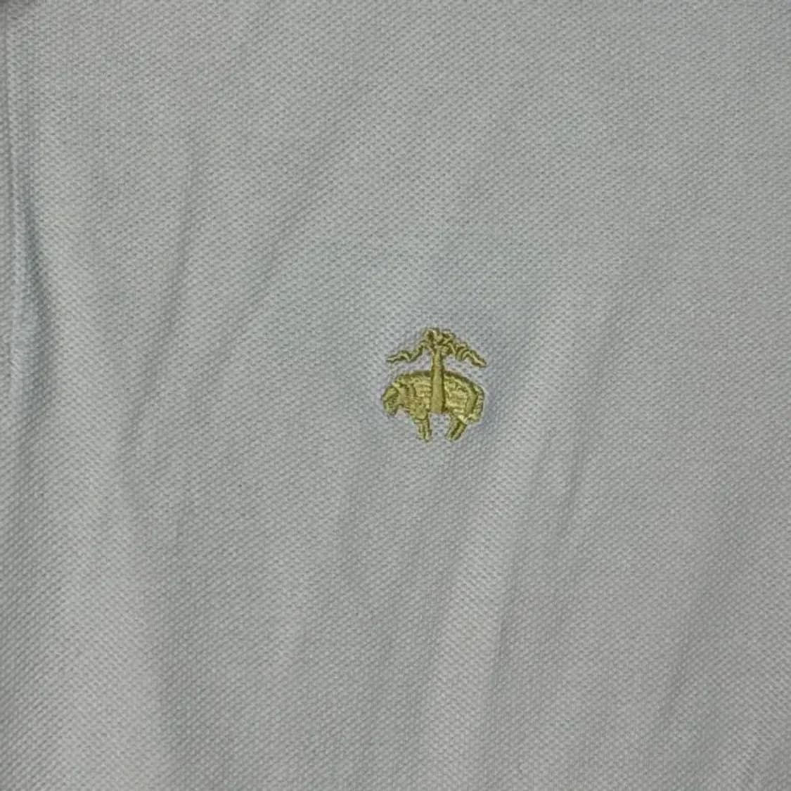 브룩스브라더스 연핑크 코튼 반팔 카라티 M 상품이미지3