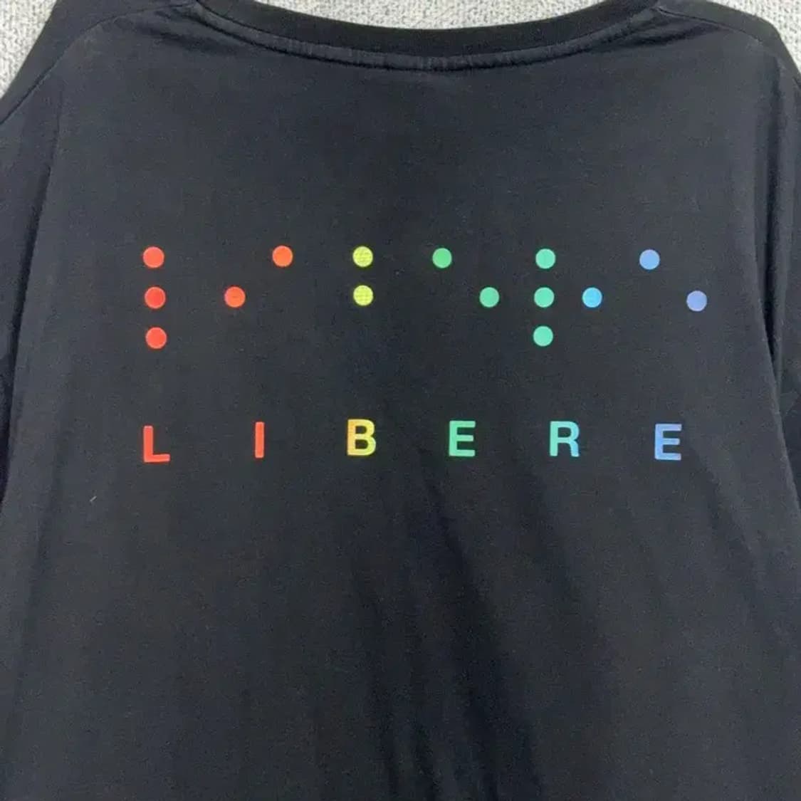 리베레 레인보우 로고 프린팅 반팔티 L 상품이미지5