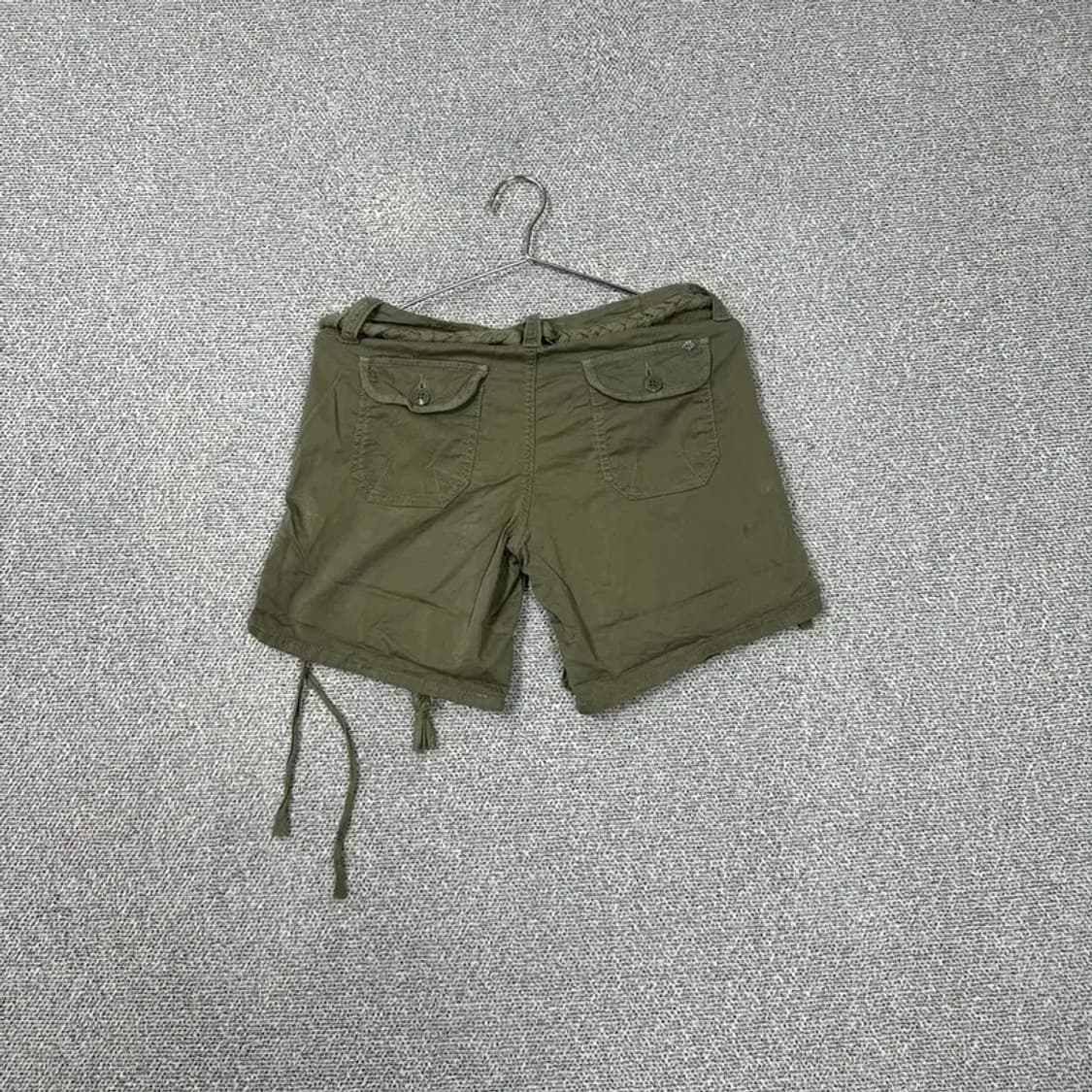 Y2K 카키 쇼츠 상품이미지2