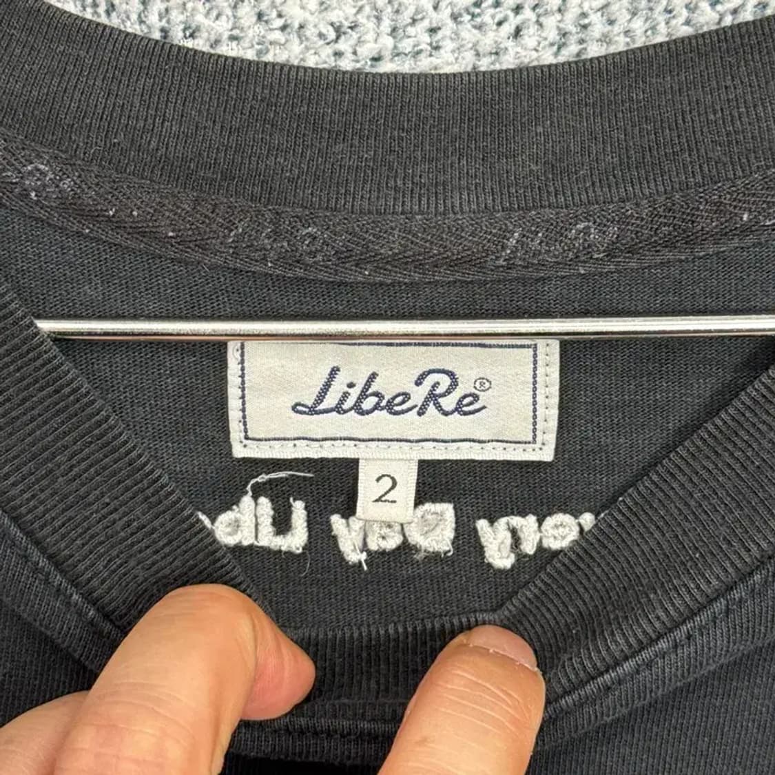 리베레 레터링 반팔티 M 상품이미지5