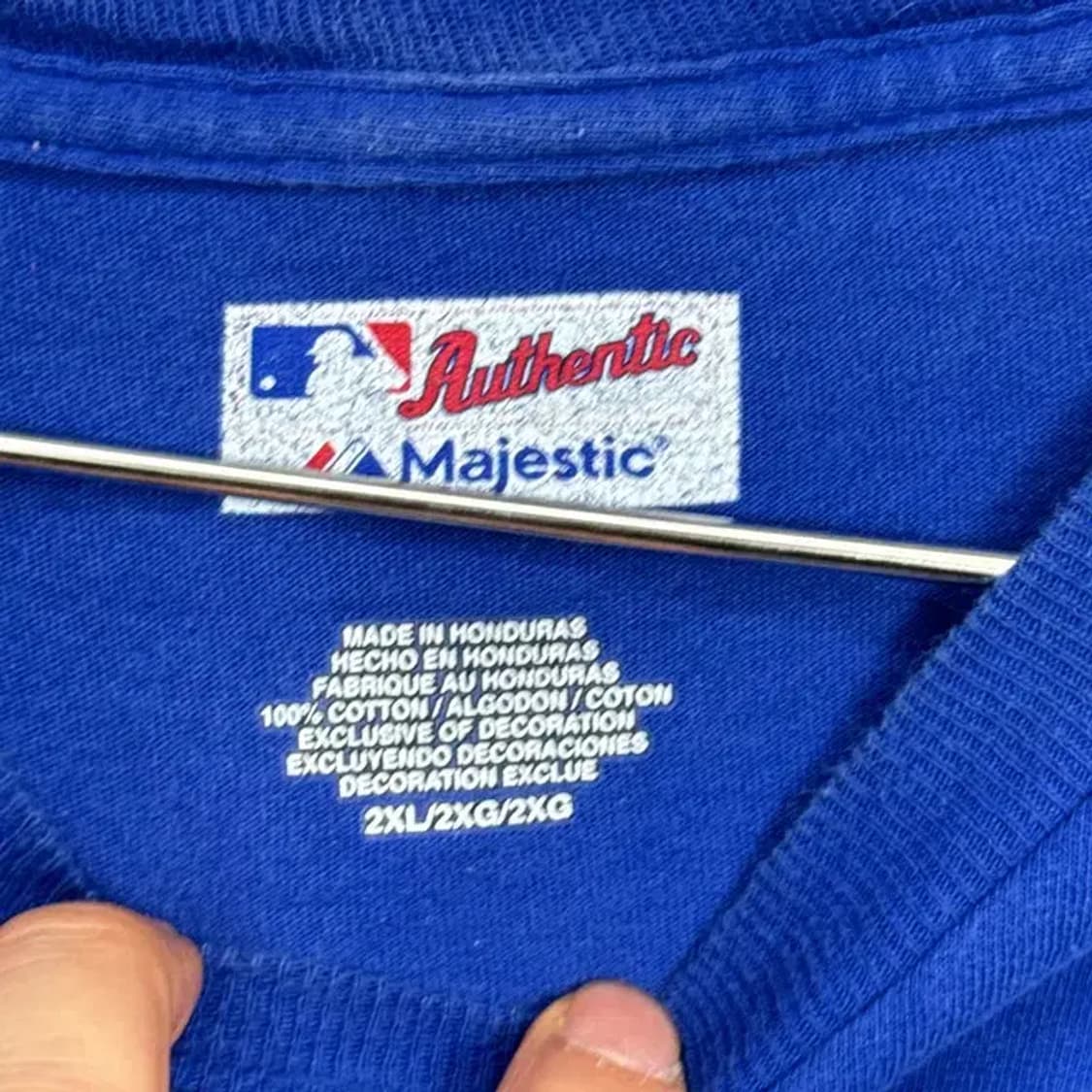 마제스틱 프린팅 블루 반팔티 2XL 상품이미지5