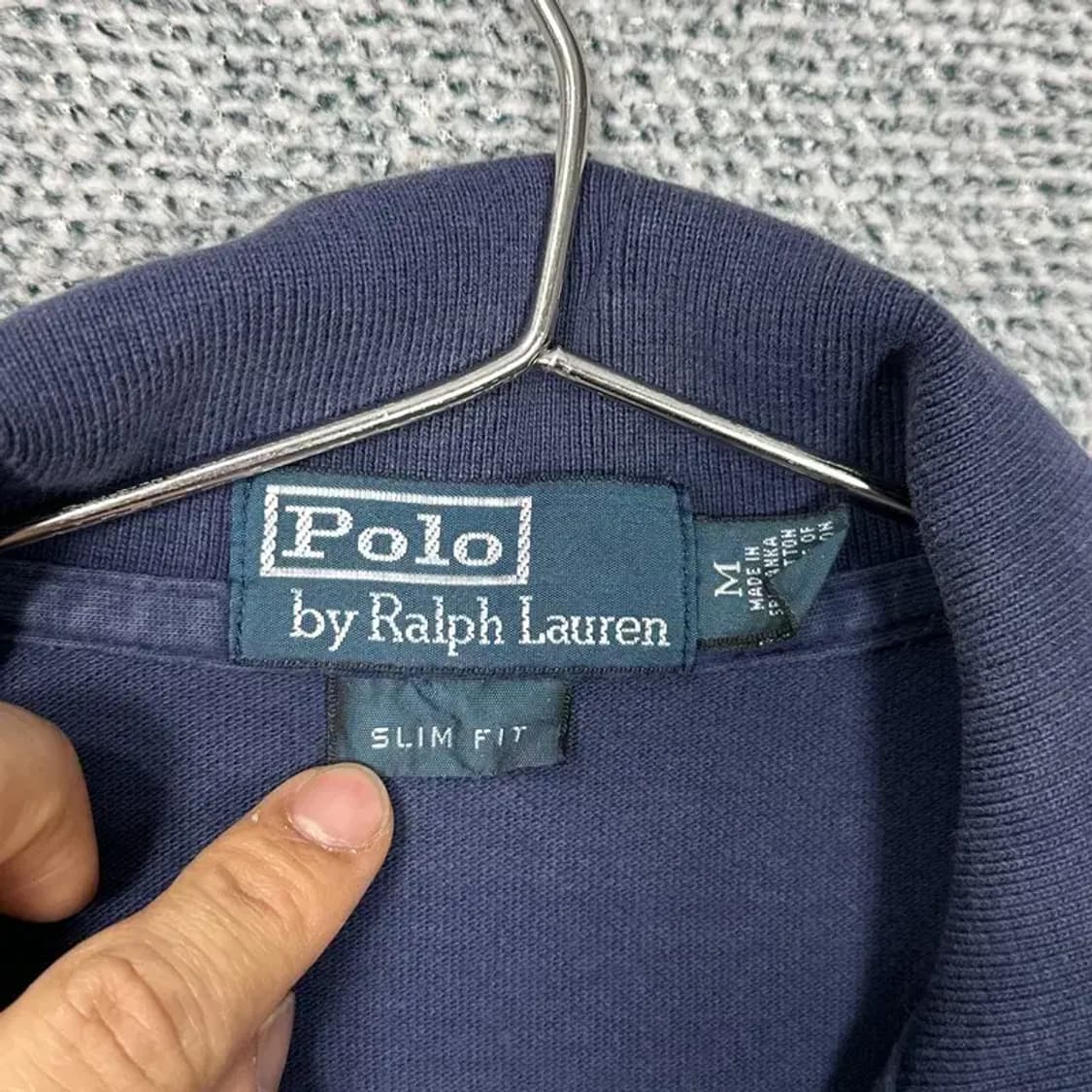 폴로 슬림핏 빅포니 반팔 카라티 M 상품이미지3