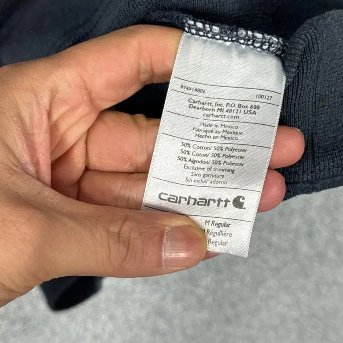 칼하트 로고 후드티 M 상품이미지6