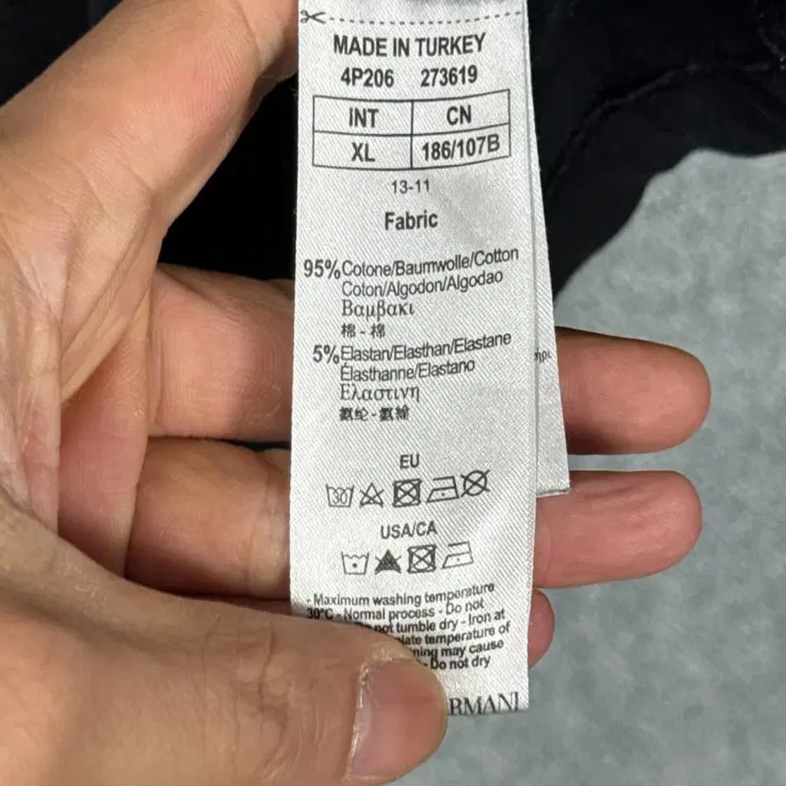 엠포리오 아르마니 프린팅 반팔티 XL 상품이미지5