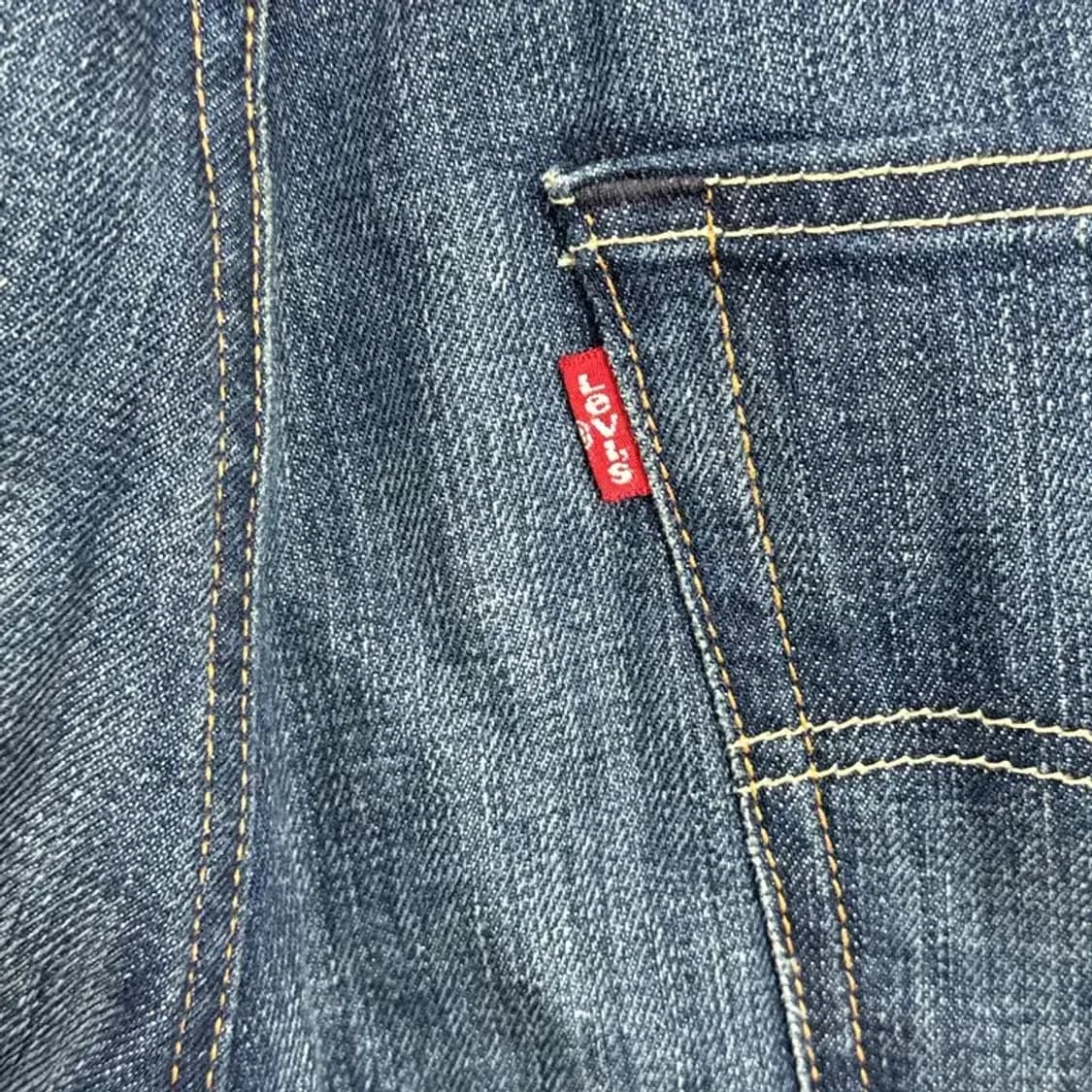 리바이스 502 데님 반바지 32 상품이미지3