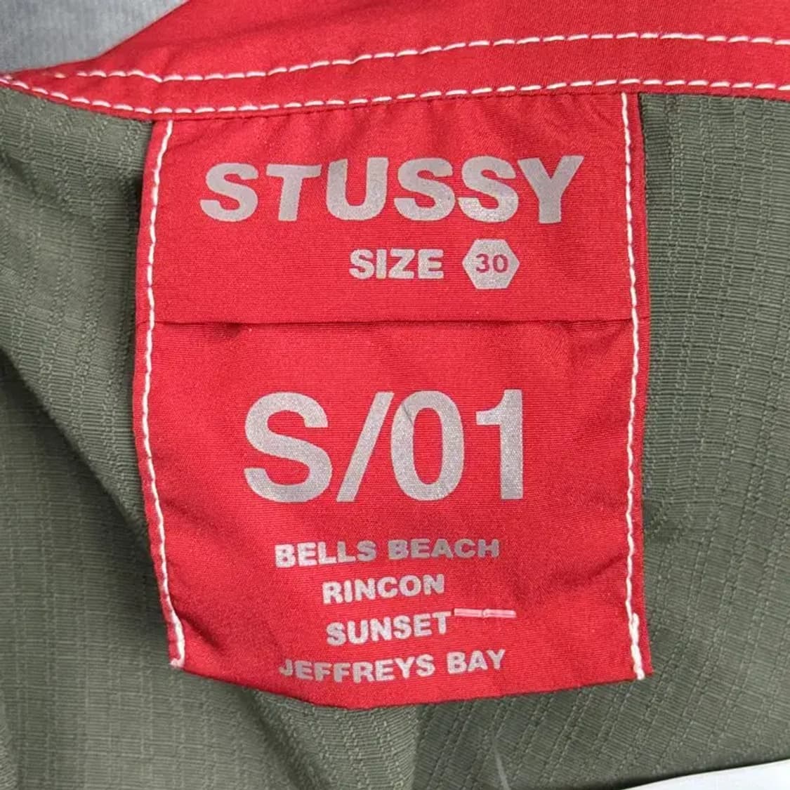 스투시 카키 카고 반바지 S 상품이미지4