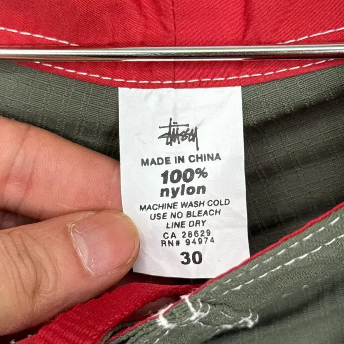 스투시 카키 카고 반바지 S 상품이미지5