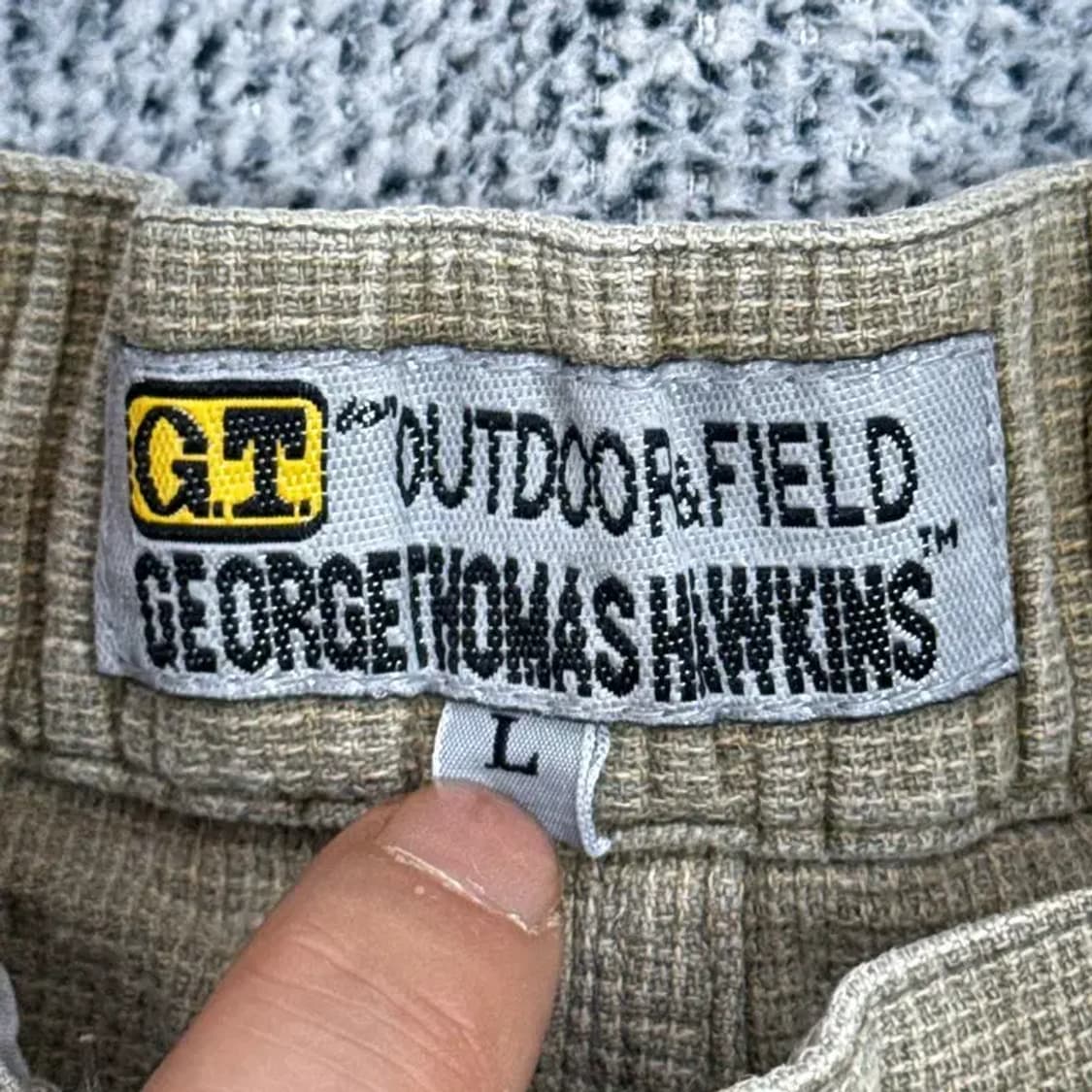 GT GEORGE THOMAS HAWKINS 벨티드 빈티지 반바지 L 상품이미지5