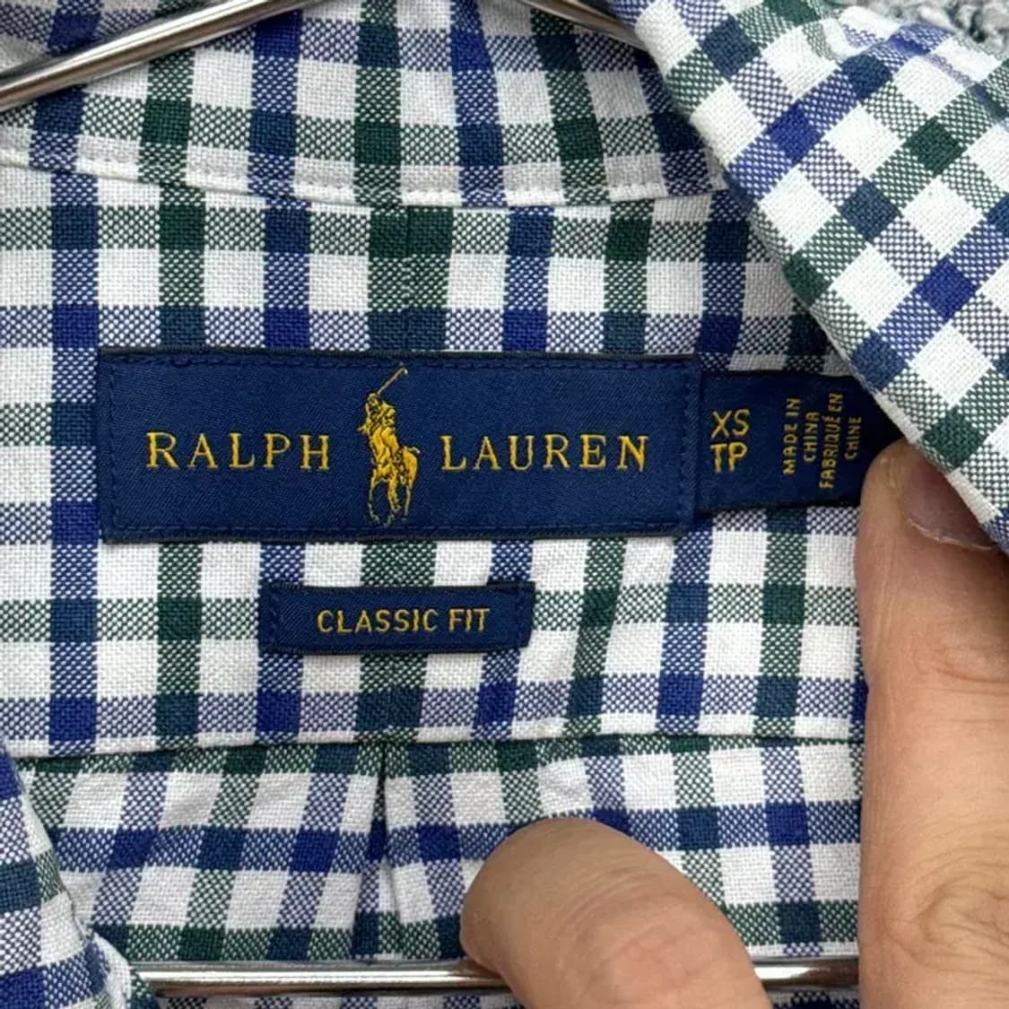 폴로 신형 클래식핏 빈티지 체크셔츠 XS 상품이미지4