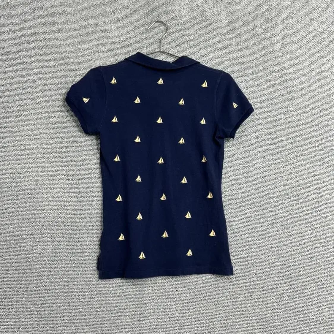 랄프로렌 멀티 닻 자수 반팔 카라티 XS 상품이미지2