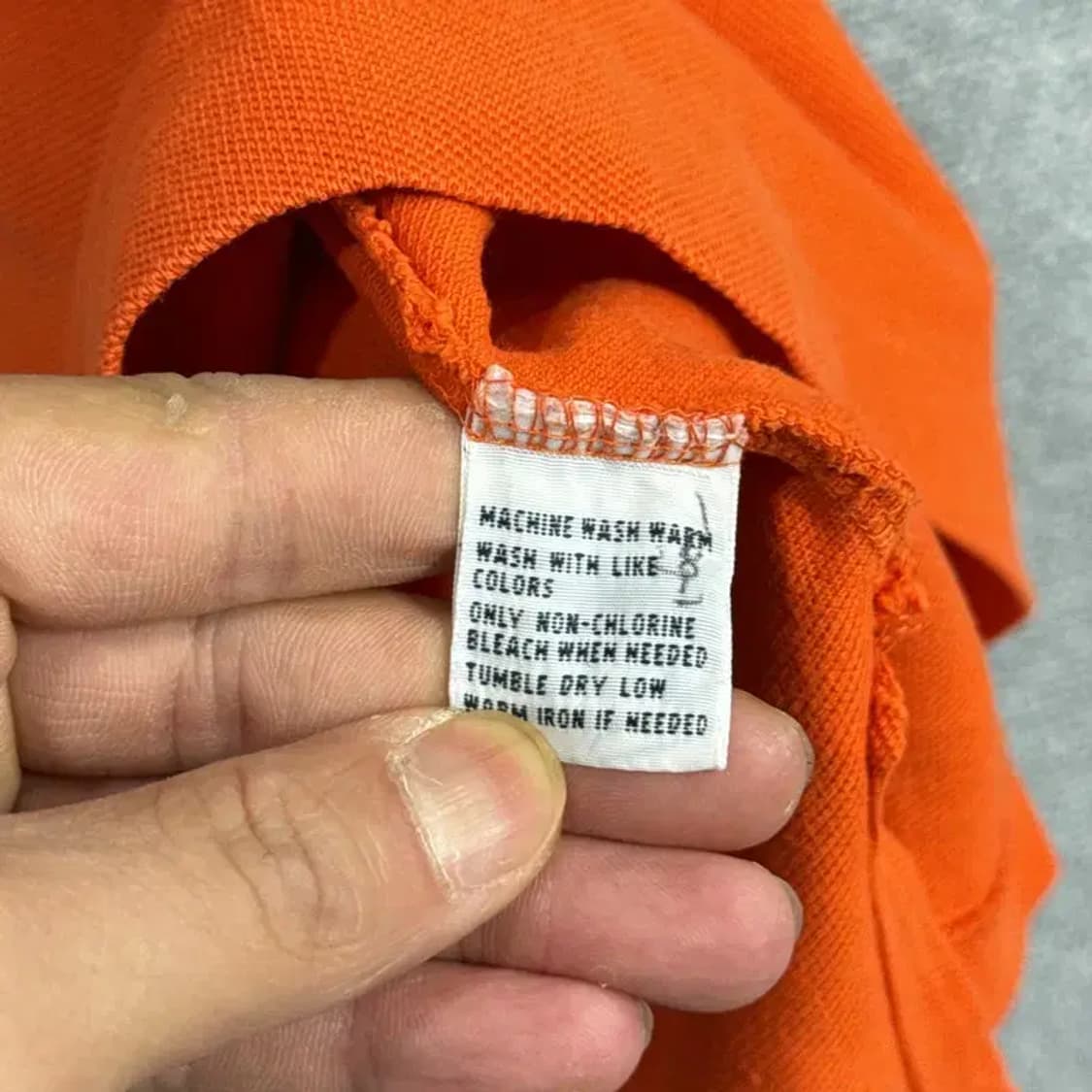 폴로 오렌지 반팔 카라티 S 상품이미지5