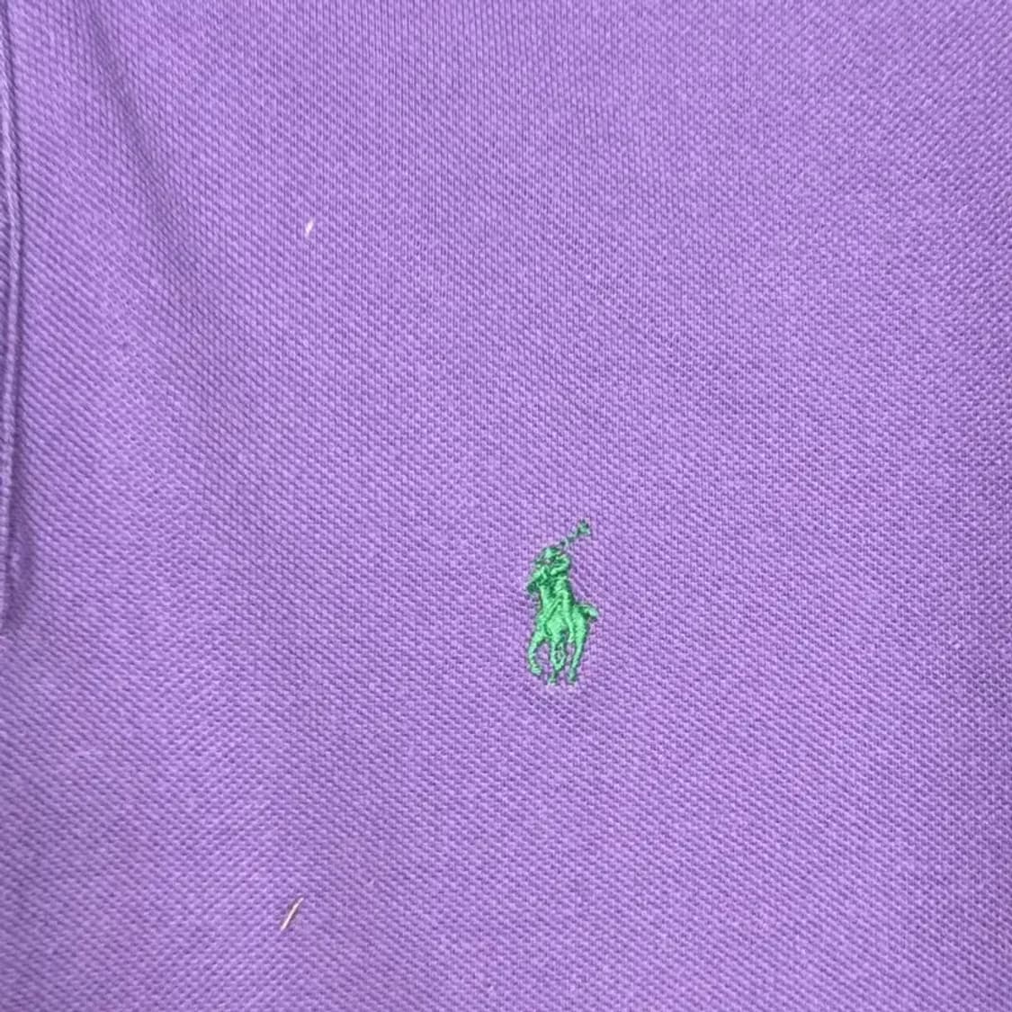 폴로 두산 퍼플 반팔 카라티 L 상품이미지3