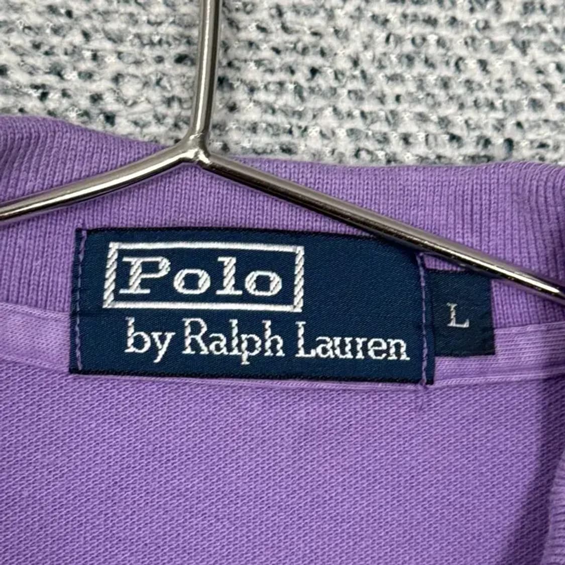 폴로 두산 퍼플 반팔 카라티 L 상품이미지4