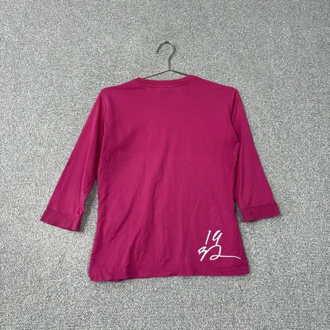 후부 Y2K 핑크 5부 긴팔티 90 상품이미지2