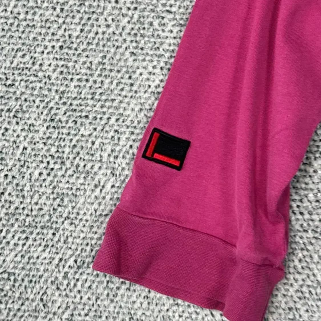 후부 Y2K 핑크 5부 긴팔티 90 상품이미지3