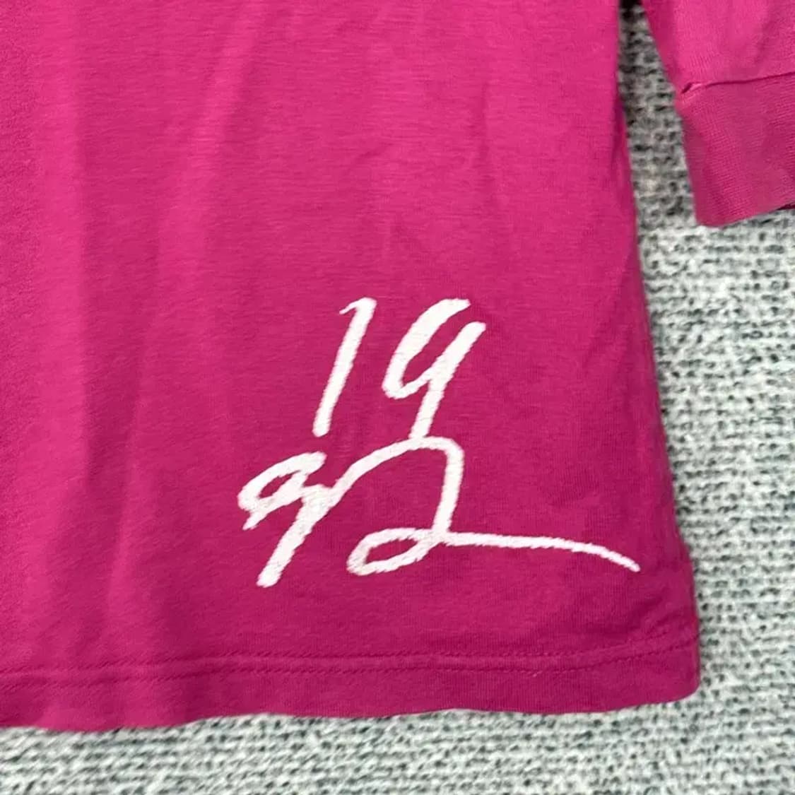 후부 Y2K 핑크 5부 긴팔티 90 상품이미지4