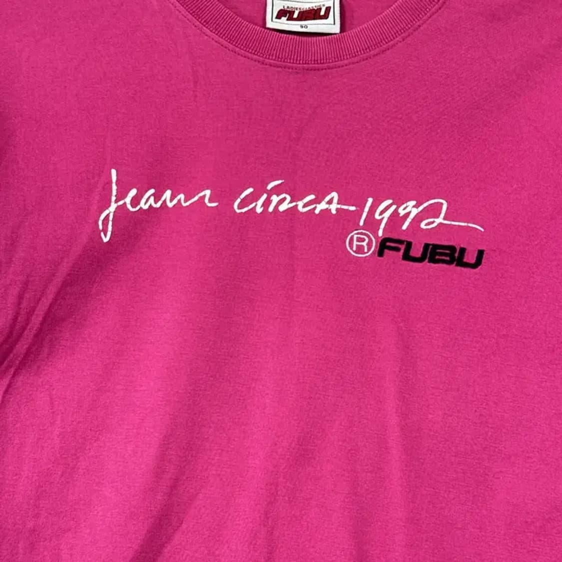 후부 Y2K 핑크 5부 긴팔티 90 상품이미지5