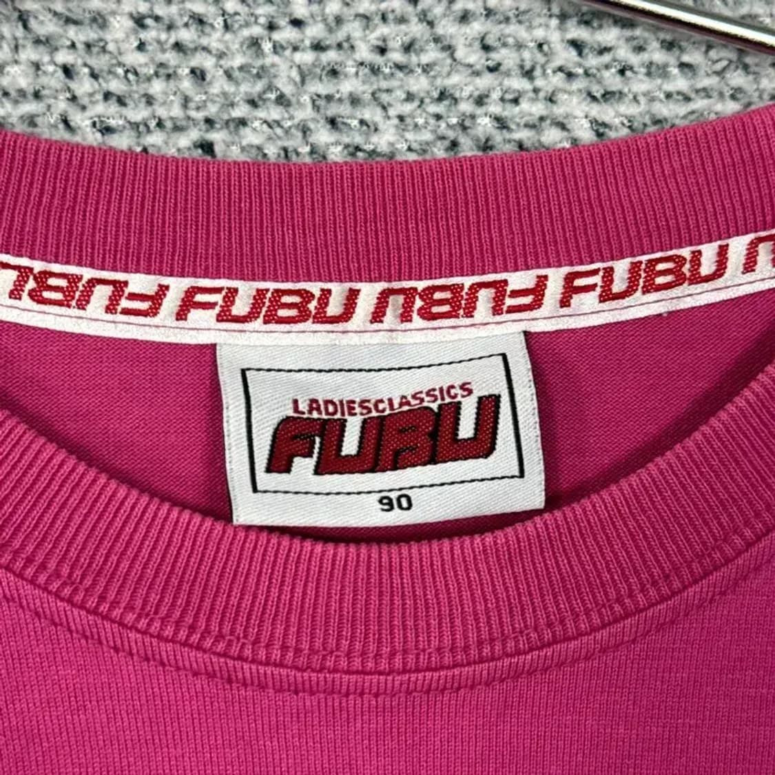 후부 Y2K 핑크 5부 긴팔티 90 상품이미지6