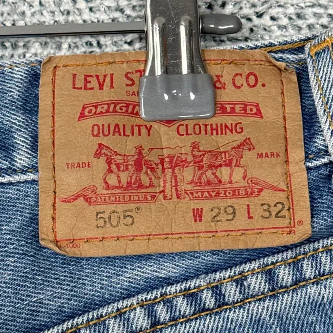 리바이스 505 리폼 반바지 29 상품이미지5