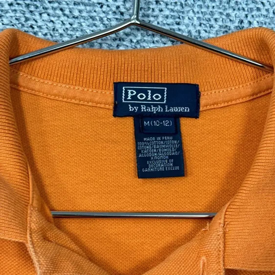 폴로 오렌지 반팔 카라티 S 상품이미지5