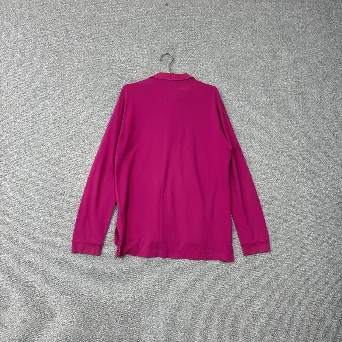 폴로 커스텀핏 핑크 긴팔 카라티 XL 상품이미지2