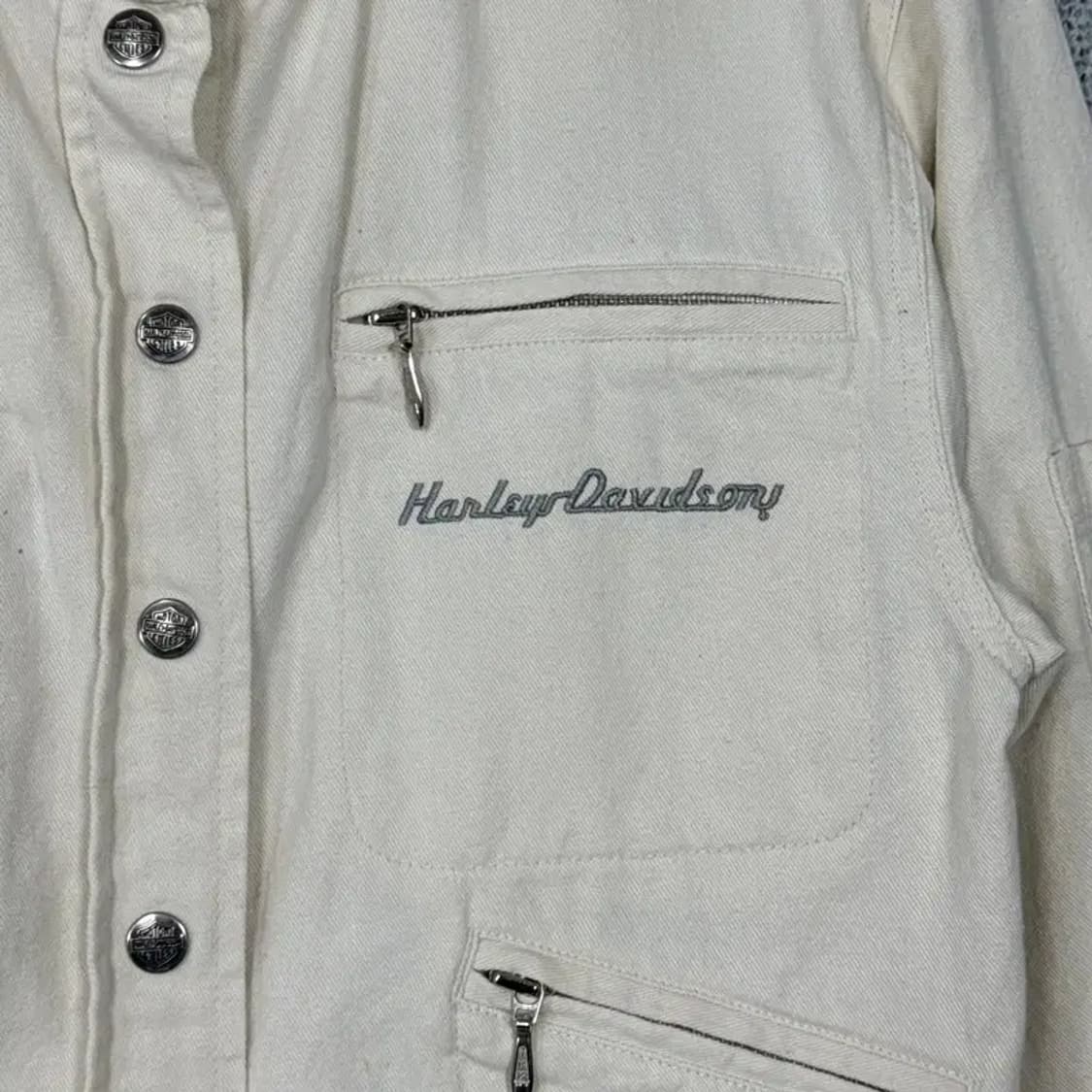 할리데이비슨 빈티지 크림 자켓 XS 상품이미지3