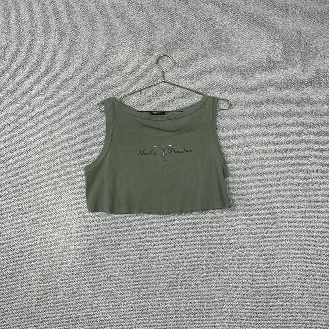 할리데이비슨 크롭 언더붑 골지 나시 L 상품이미지1