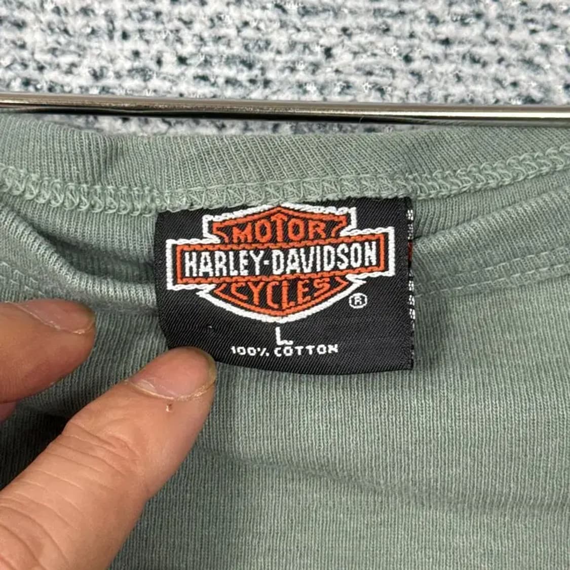 할리데이비슨 크롭 언더붑 골지 나시 L 상품이미지5