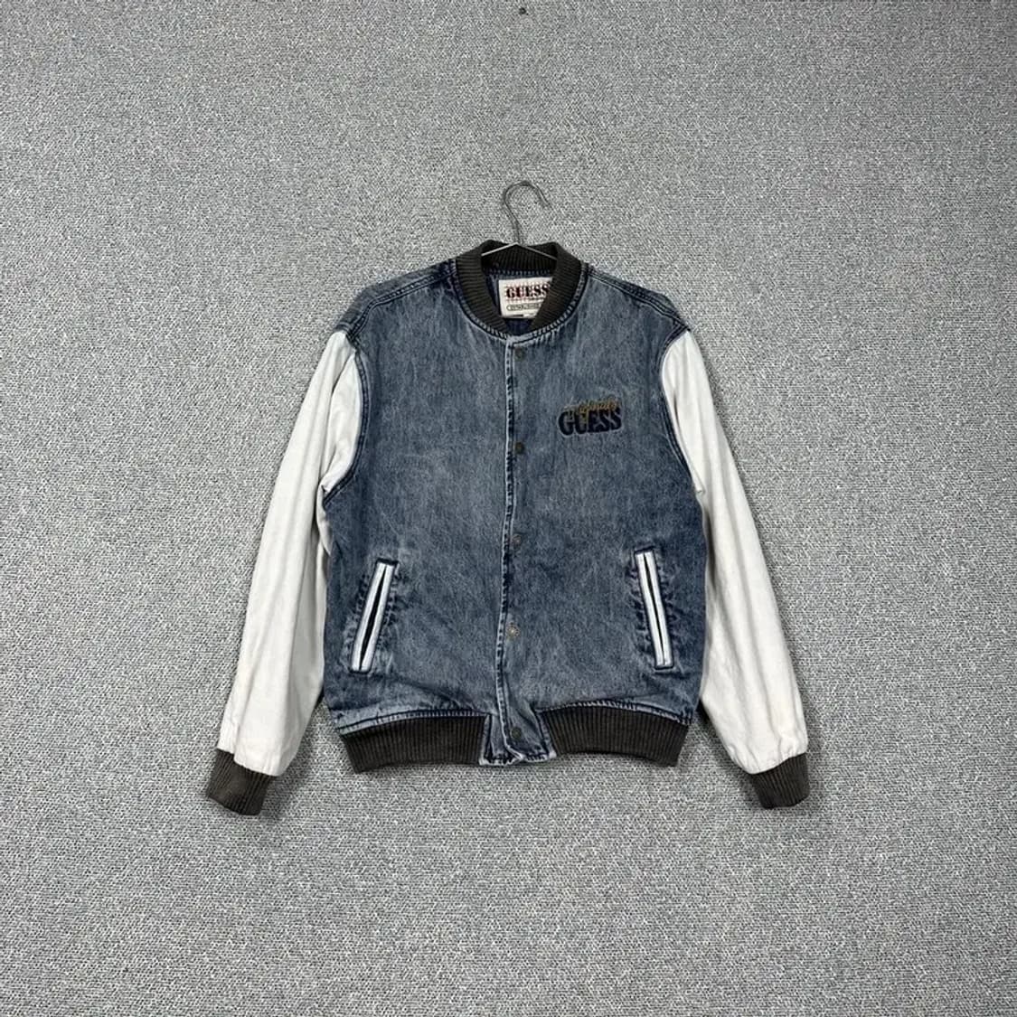 게스 GO 오리지날 데님 바시티자켓 S 상품이미지1