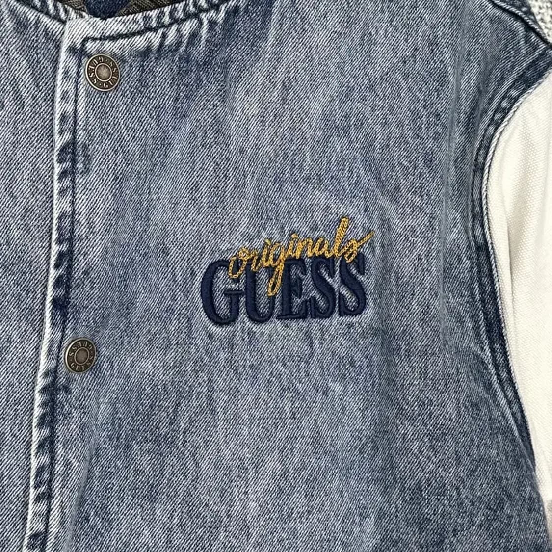 게스 GO 오리지날 데님 바시티자켓 S 상품이미지3