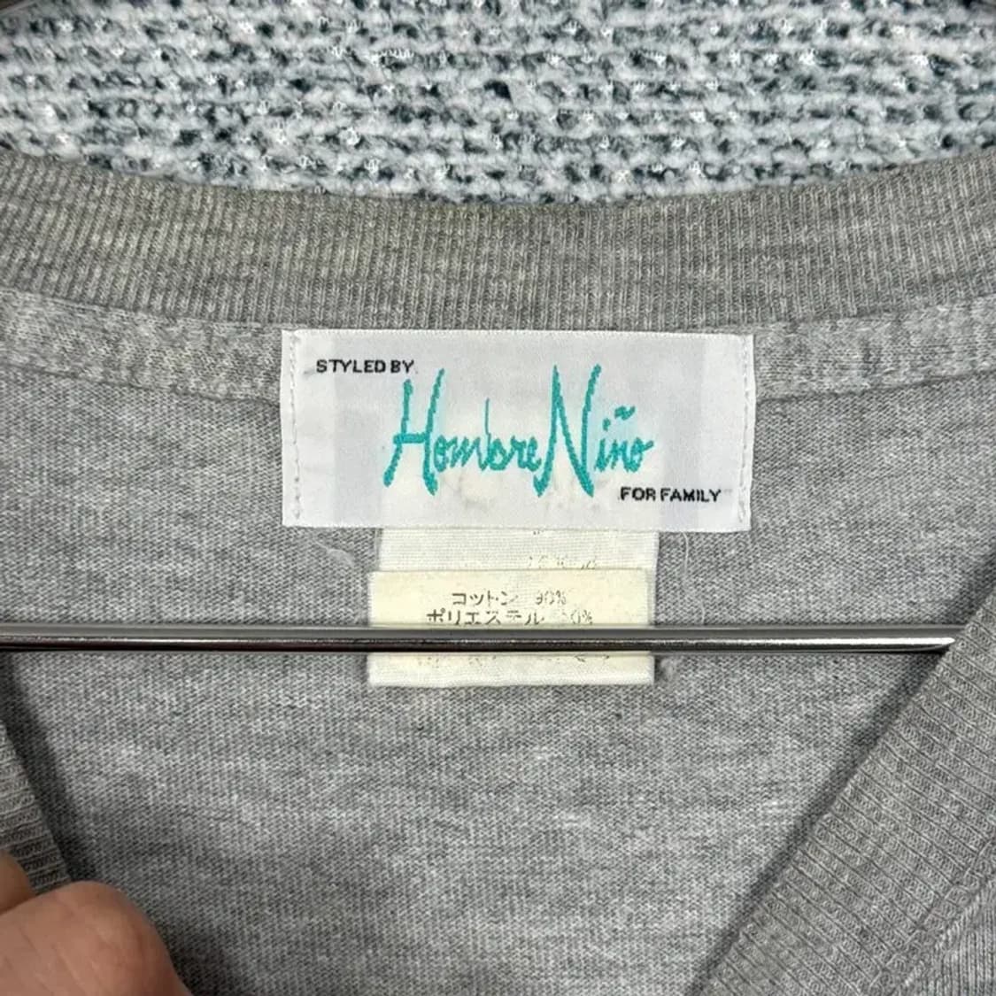 HOMBRE NINO 옴브레니노 백로고 긴팔티 상품이미지7