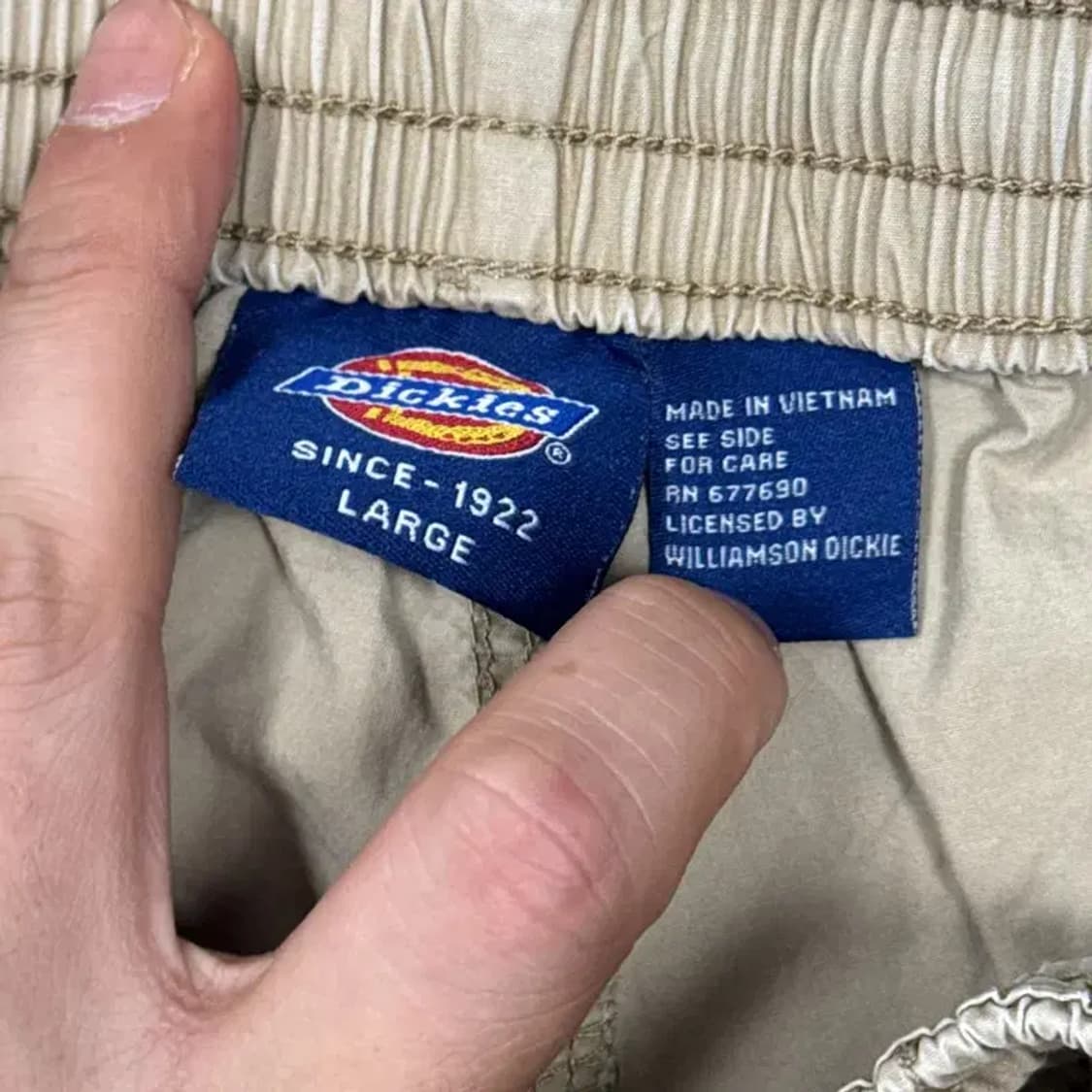 디키즈 베이지 코튼 반바지 L 상품이미지5