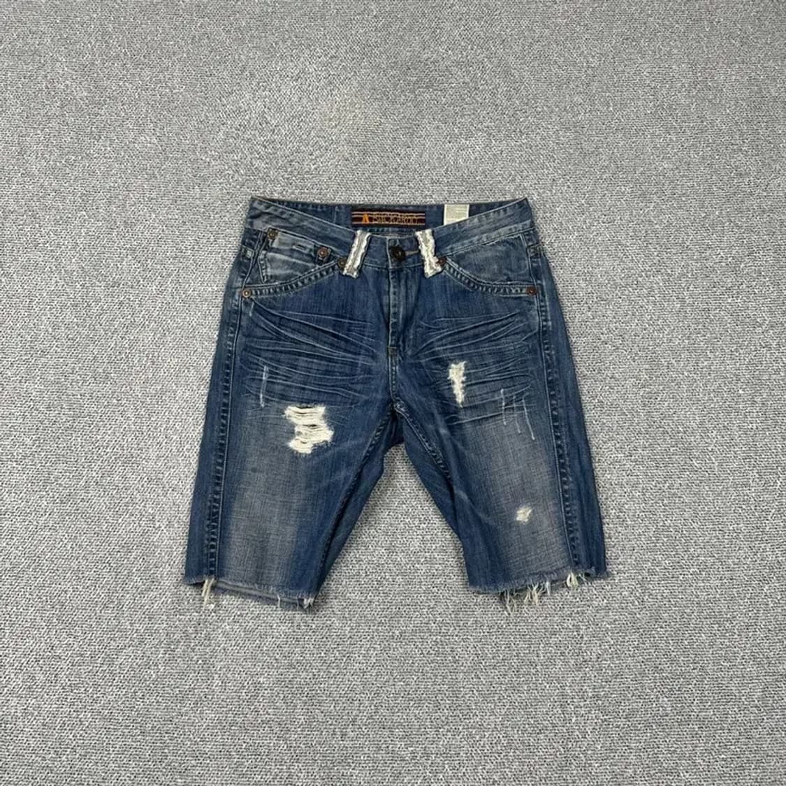 버커루 빈티지 데님 반바지 28 상품이미지1