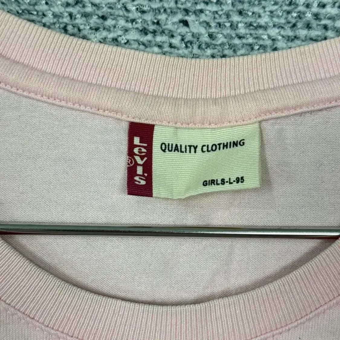 리바이스 핑크 포켓 숏반팔티 95 상품이미지4