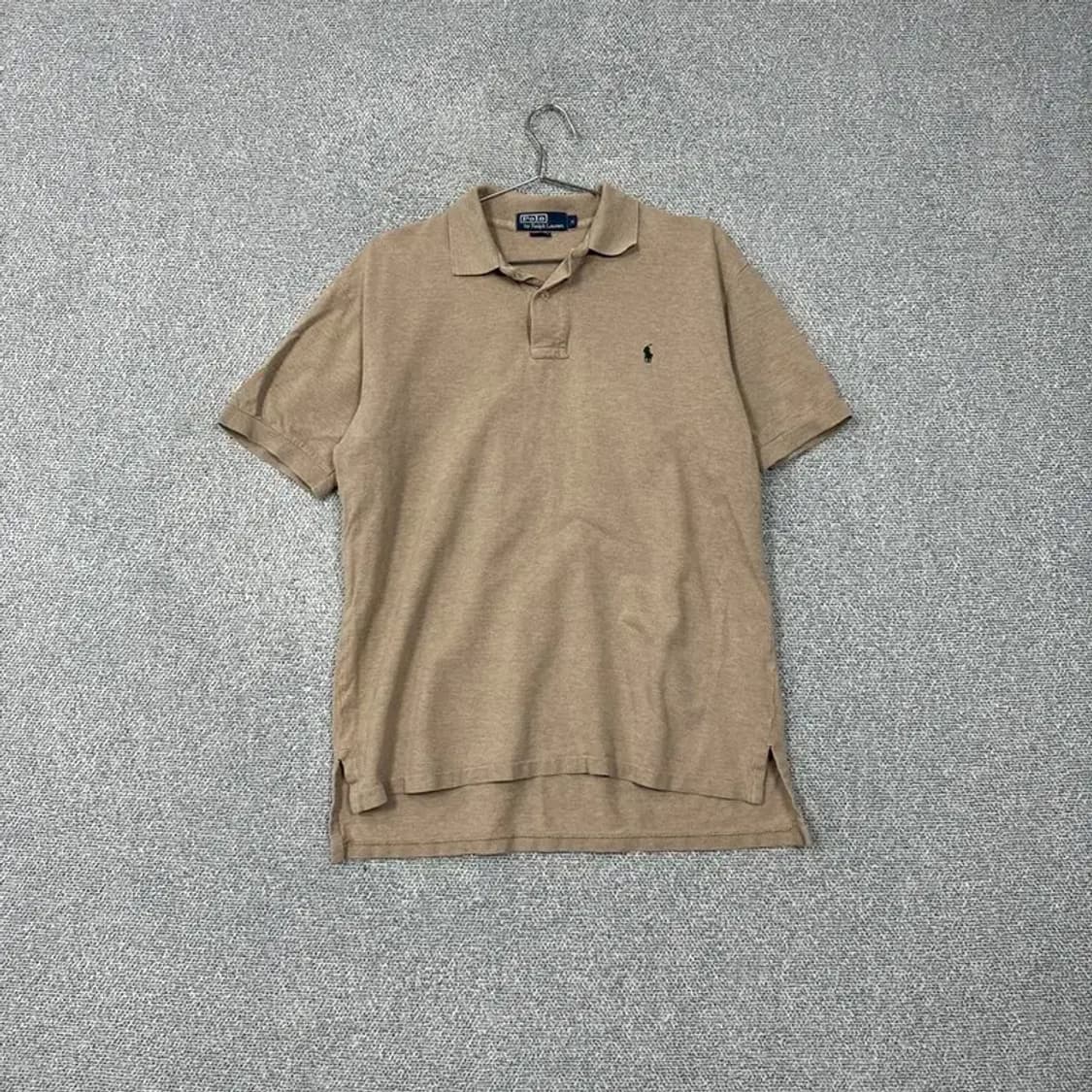 폴로 랄프로렌 베이지 반팔 카라티 M 상품이미지1