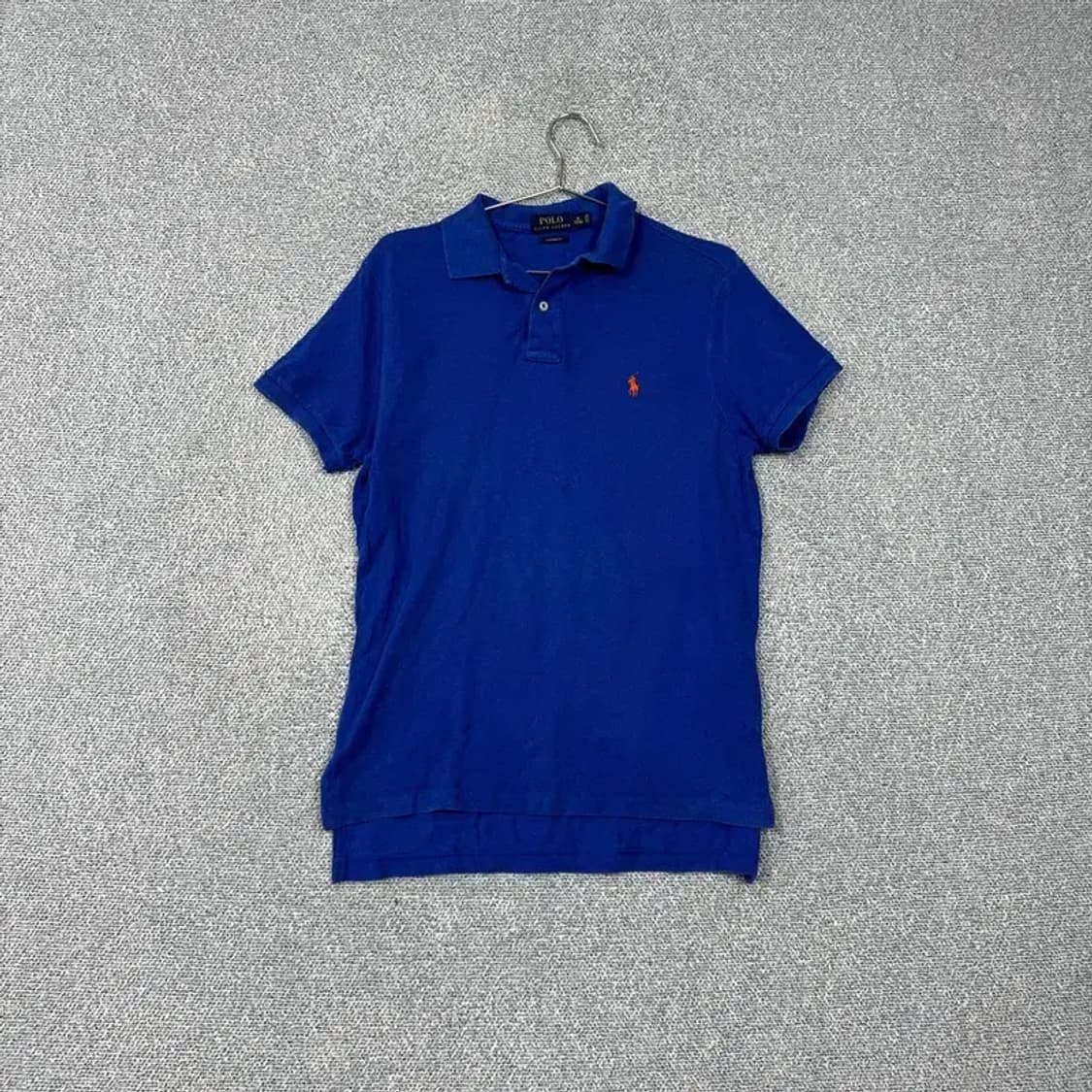 폴로 커스텀핏 신형 블루 반팔 카라티 M 상품이미지1
