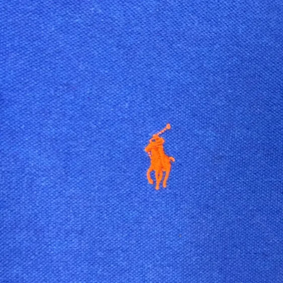 폴로 커스텀핏 신형 블루 반팔 카라티 M 상품이미지3