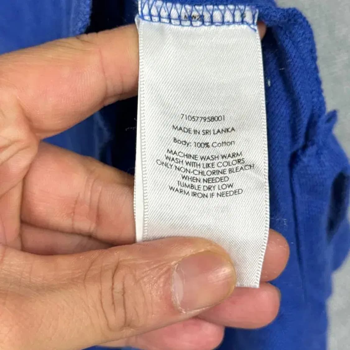 폴로 커스텀핏 신형 블루 반팔 카라티 M 상품이미지5